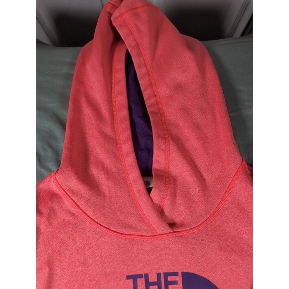 The North Face Hoodie Womens Small Pink Sweatshirt Pullover Sweater Purple Logo - Picture 5 of 12